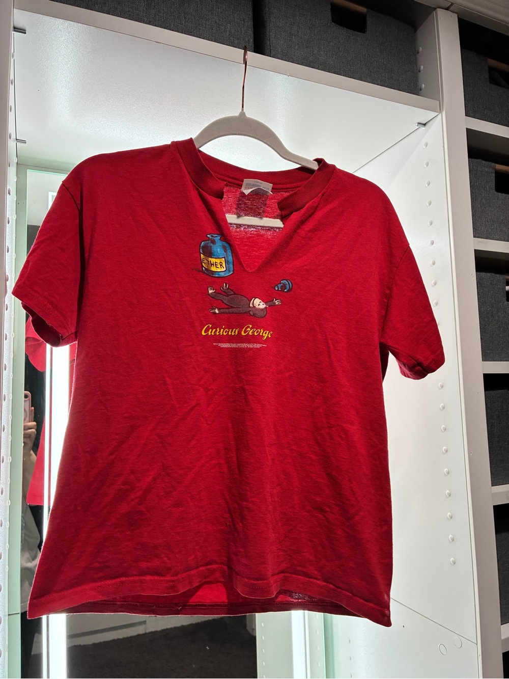 Curious George graphic tee from 2000s